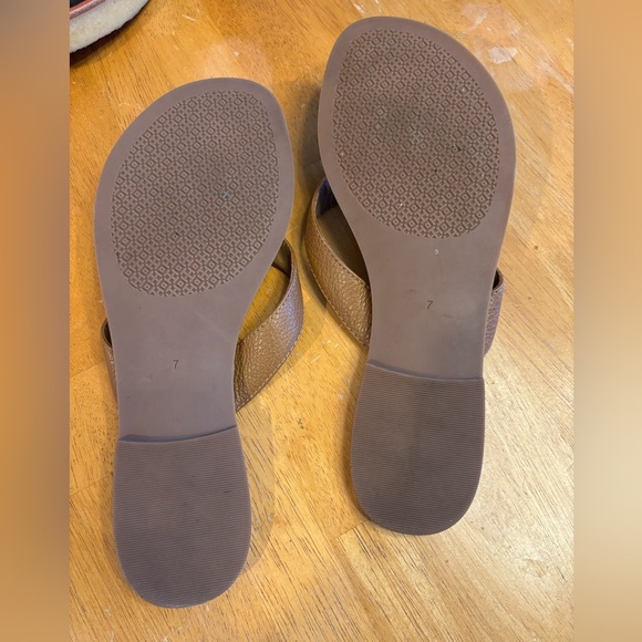 Tory Burch Brown Leather Sandals Size 7 - Picture 5 of 5